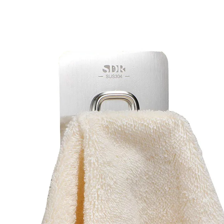 Wholesale high-quality metal clothes hook stainless steel double clothes hook living room bathroom wall coat hooks