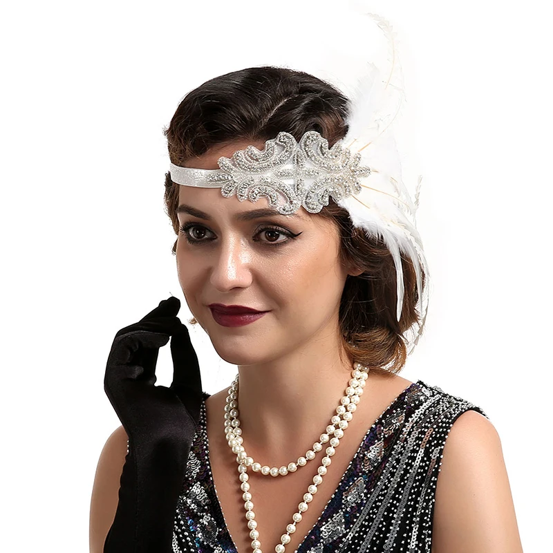 
Retro style Feather accessories Adjustable size woman accessories 