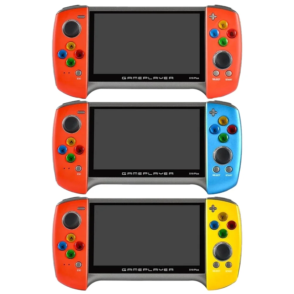 Hot sale X19 Handheld Game Player 7 Inch Retro Game Console Double Players Game Console