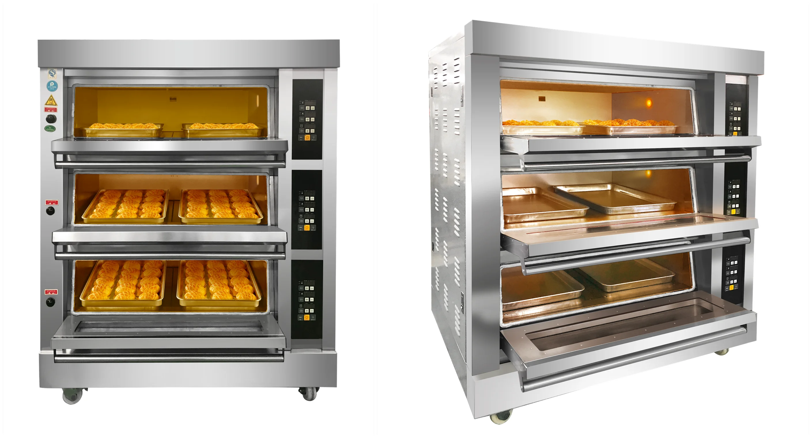Single deck 1 tray portable gas pizza oven commercial with stone for bakery bread cake,thailand portable gas oven mini gas oven