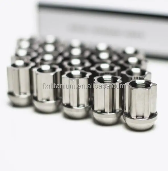 race car automobile auto modified Grade 5 M14x1.5mm M12x1.5/1.25mm 6 point anti-theft Titanium Locking Wheel lug hub Nuts