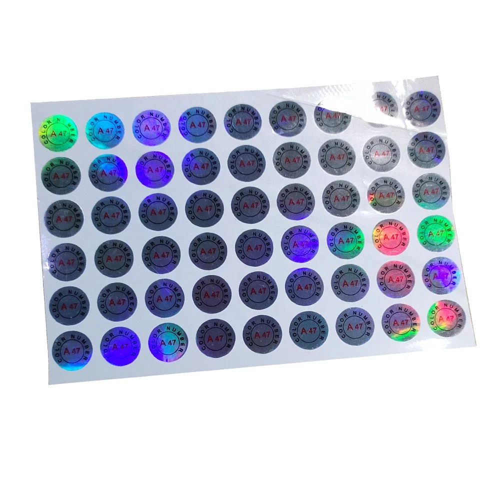 Custom Logo Hologram Adhesive Label Sticker Printing Holographic Logo Stickers Void Sticker Label Maker