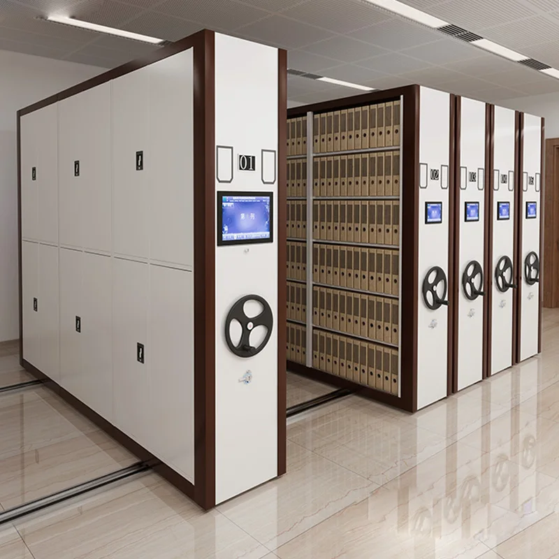 
Metal Knock Down Storage Mobile Shelving System / Movable Shelving For Archives Room 