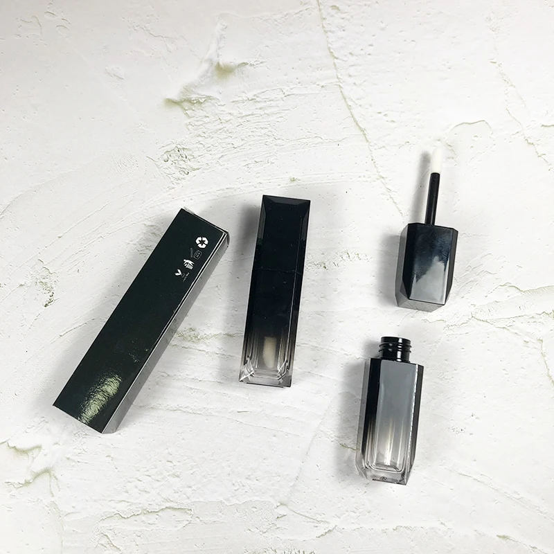 Custom Logo Shiny Empty Gradient Lip Gloss Tubes packaging With wands