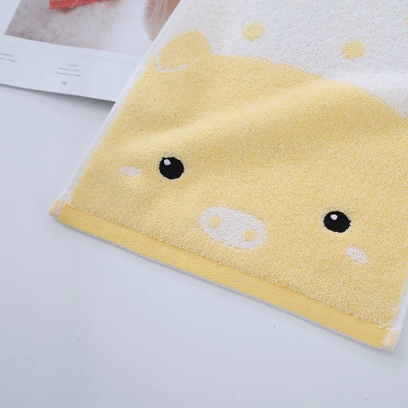 
Wholesale custom color organic terry cotton kids children towel 