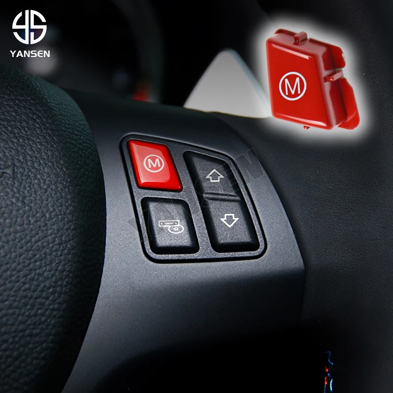 Car Steering Wheel M mode Switch Button Cover for BMW 3 series M3 E90 E92 E93 2007-2013