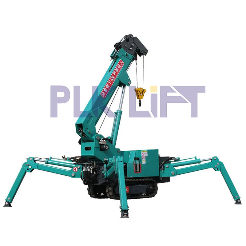 Portable Spider Crane Mini Mobile 3 Tons Spider Crawler Crane Hoist Cranes for Construction