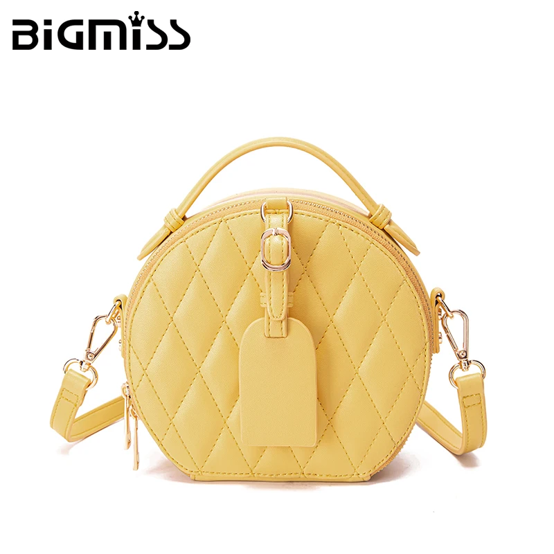 
Bigmiss T12 women lady fashion oem odm custom factory manufacturer Embroiding ladies small round shape crossbabdy bags handbags 