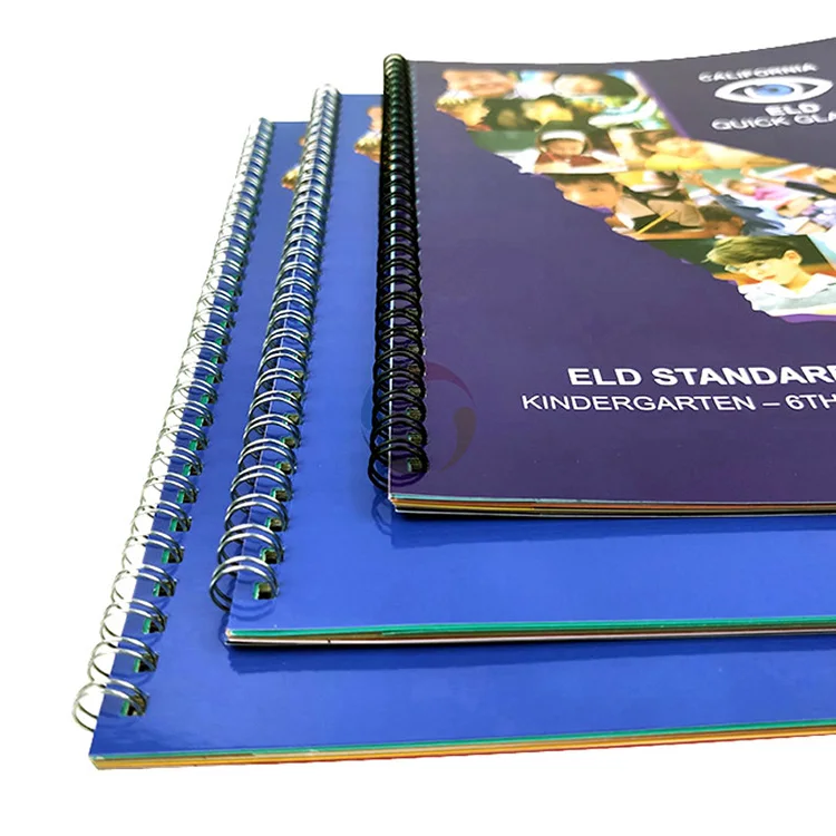 2024 Custom Printing Hardcover Sublimation Book Organizer Spiral Workbook Agenda Daily Planner Inspirational Self Care Journal