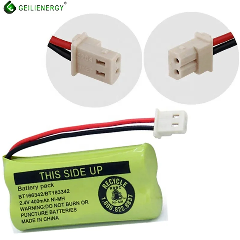 Schnur loses telefon cordless phone led light nimh battery aaa hybrid 2.4v 400mah nimh battery