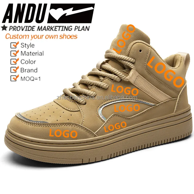 Original Casual Tennis Shoes High Top Sneakers For Men Basketball Style Shoes Men Casual Walking Sneakers Unisex Custom