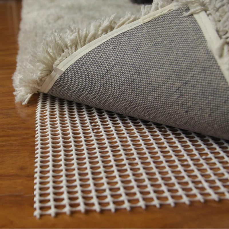 white Mesh Home Anti Skid Mat Non Slip Rug Pad rug gripper Under foam Carpet Underlay