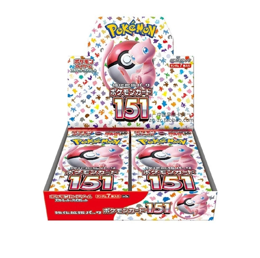 Оригинальная открытка Pokemond PTCG японская серия SV1V SV1S SV1A SV2D SV2P SV2A 151 SV3 SV4K аниме коллекционные карточки для игр коробка