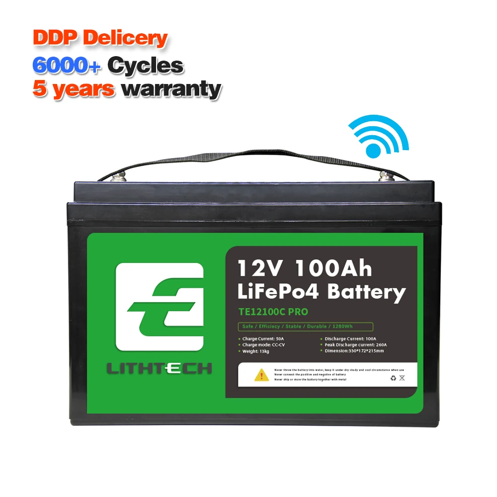Rv литиевая аккумуляторная батарея 12.8v100ah lto батарейка bateria 48v100ah lifepo4