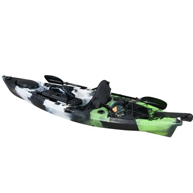 wholesale 10ft rowing boat with fishing rod holder plastic boat