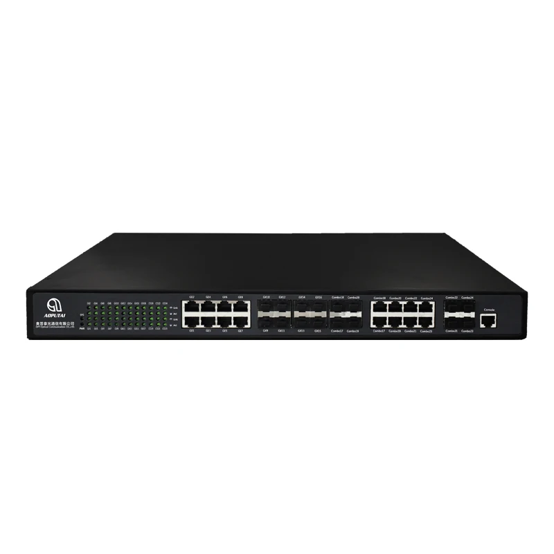 32 порта все гигабитный управляемый слой 2, в том числе 8 комбо объединения портов сетевой коммутатор