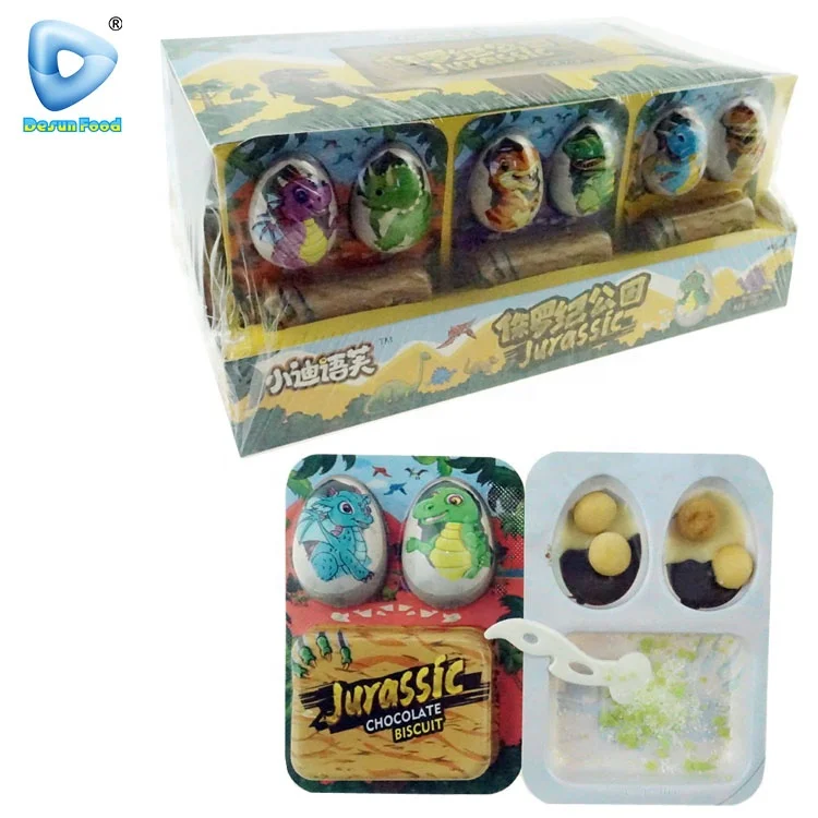 Динозавр мини-сюрприз яйцо шоколадное печенье с выпрыгивающими