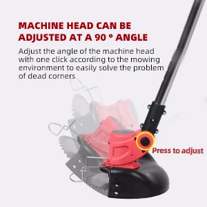High Quality Foldable Garden Cutting Machine Lawn Mower  Electric Weed Eater Grass Trimmer With Wheels Weed Eater Grass Trimmer