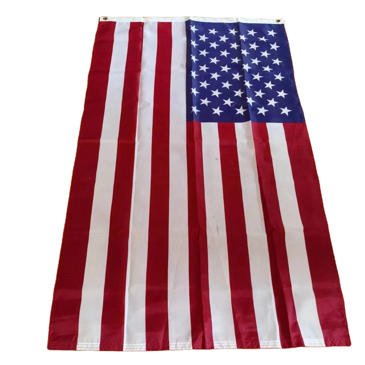 Promotional Advertising heavy duty Fabric USA National Flags with grommets or eyelets