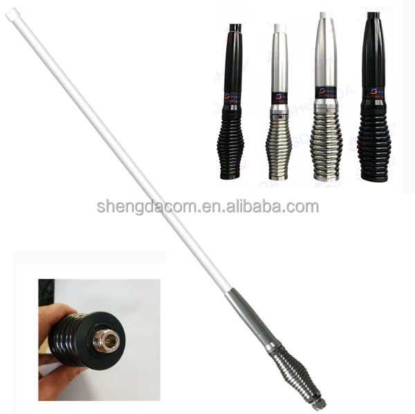 477MHz or 4G LTE Multi band Heavy duty barrel spring fiberglass car vehicle radio antenna with Detachable Bullbar Mount