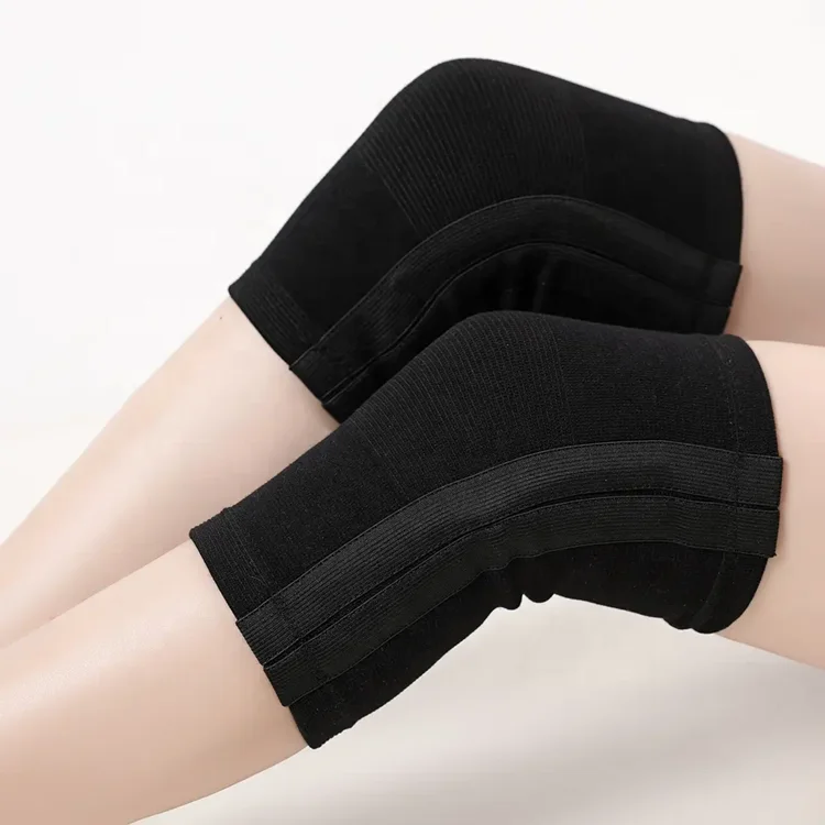 Wholesale Nylon Knee Pads Elastic Knitted Knee Support Sleeve Lateral Longitudinal High Elasticity Sports Compression Protection