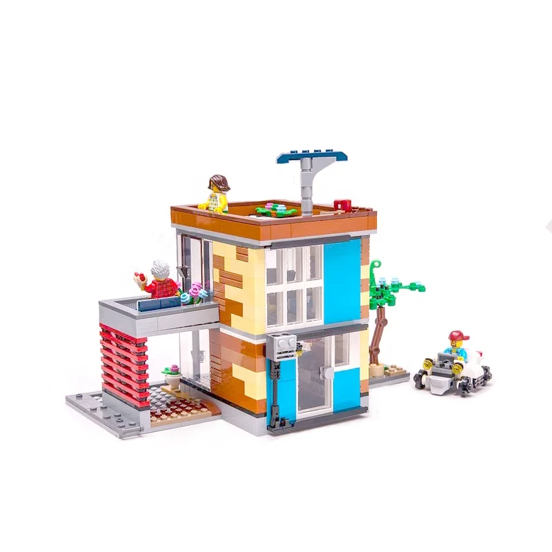 Best Selling Children Plastic Small Toy Intelligence  DIY Building Blocks for Kids Customization Building Blocks MOC Custom