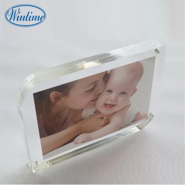 round corner safe acrylic frame stand
