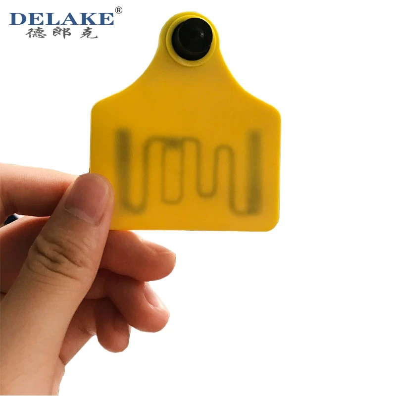 Delake квадратная катушка антенны Rfid коровы уха бирка 106 UHF 860-960 МГц электронная Ушная с считывателем