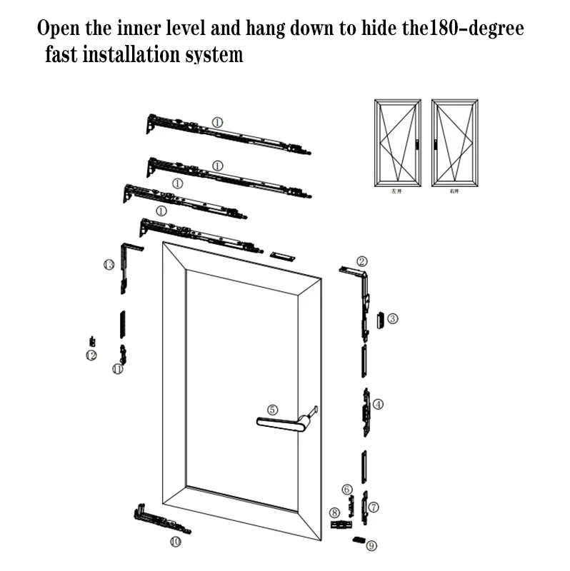 Accessory for Window and Doors Window Limit Opening Hardware Window and Door Hardware