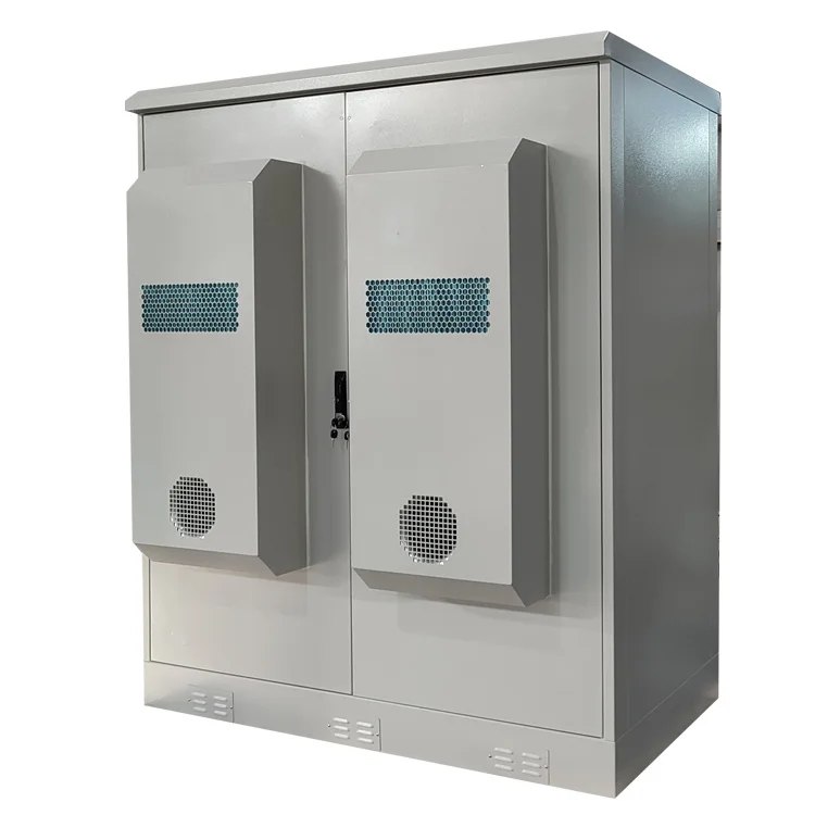 Manufacturer IP55  double bay outdoor mini shelter cooling cabinet aluminum enclosure