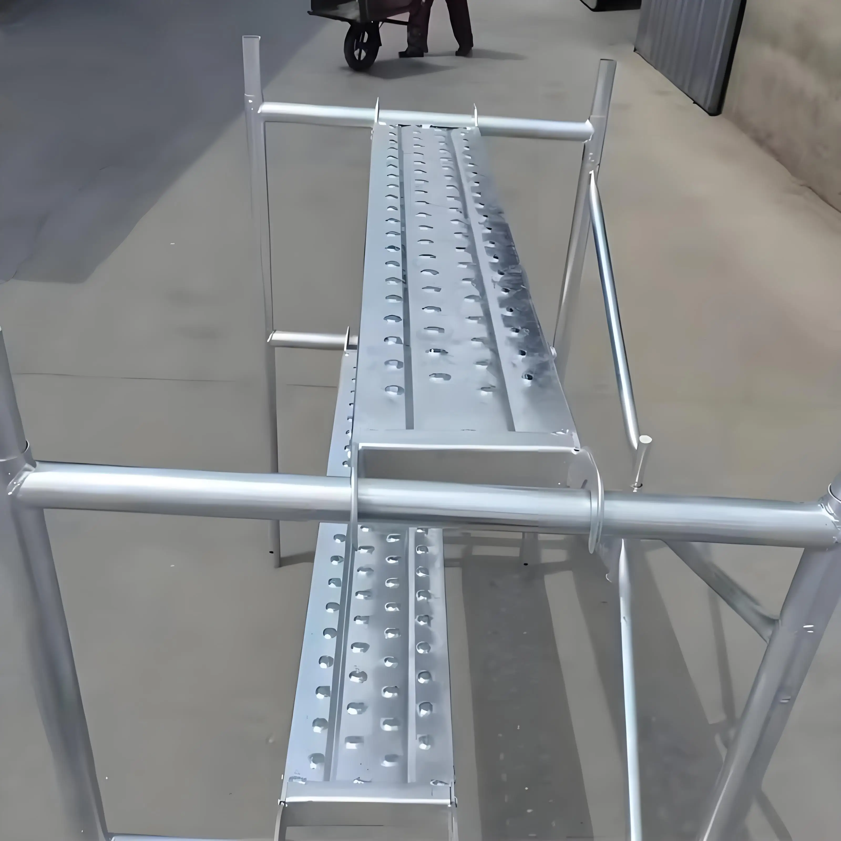 Factory  Metal Mobile Walk-through H Frame Scaffold for Construction Galvanized Metal Scaffolding Plank Frame Construction