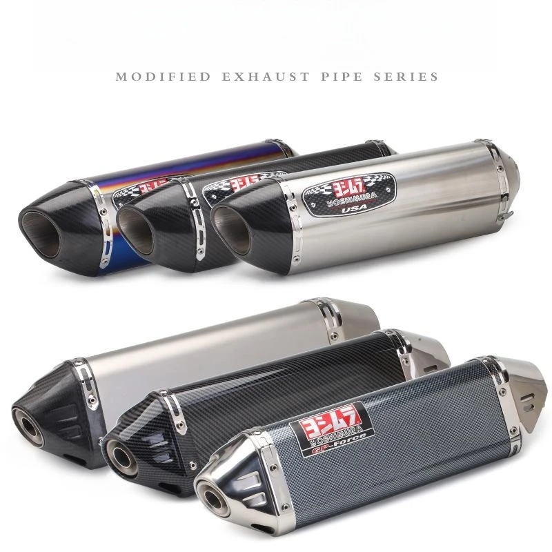 Motorcycle Exhaust Pipe Muffler  Stainless Steel