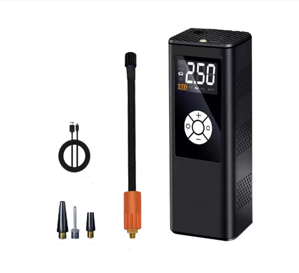 Лидер продаж, перезаряжаемый воздушный насос 12 В 150 фунтов на квадратный дюйм, насос для шин, портативный цифровой автомобильный насос для шин для автомобиля