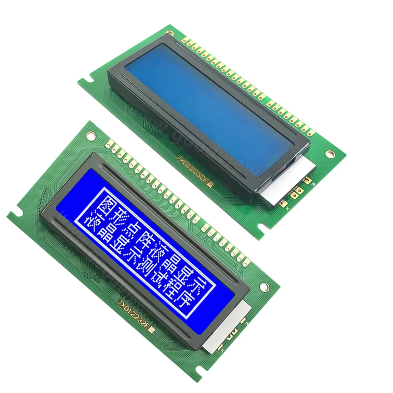 Factory direct sales122x32 Chinese display 12232F lcd modules st7920 drive STN Blue 3.3V monochrome display lcd modules