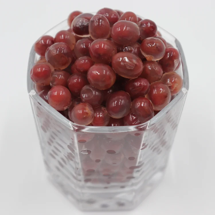 High quality red bean bead popping boba for shaved ice/sorbet/fruit juice