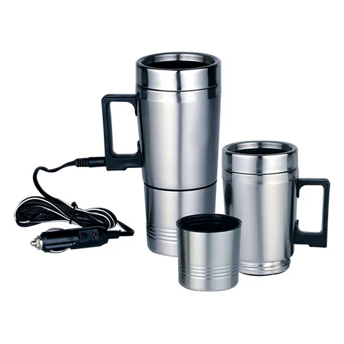 Car Heating Cup Auto 12-24V Heating Cup Electric Kettle Cars Thermal Heater Cups Boiling Water bottle Auto Accessories 300ml
