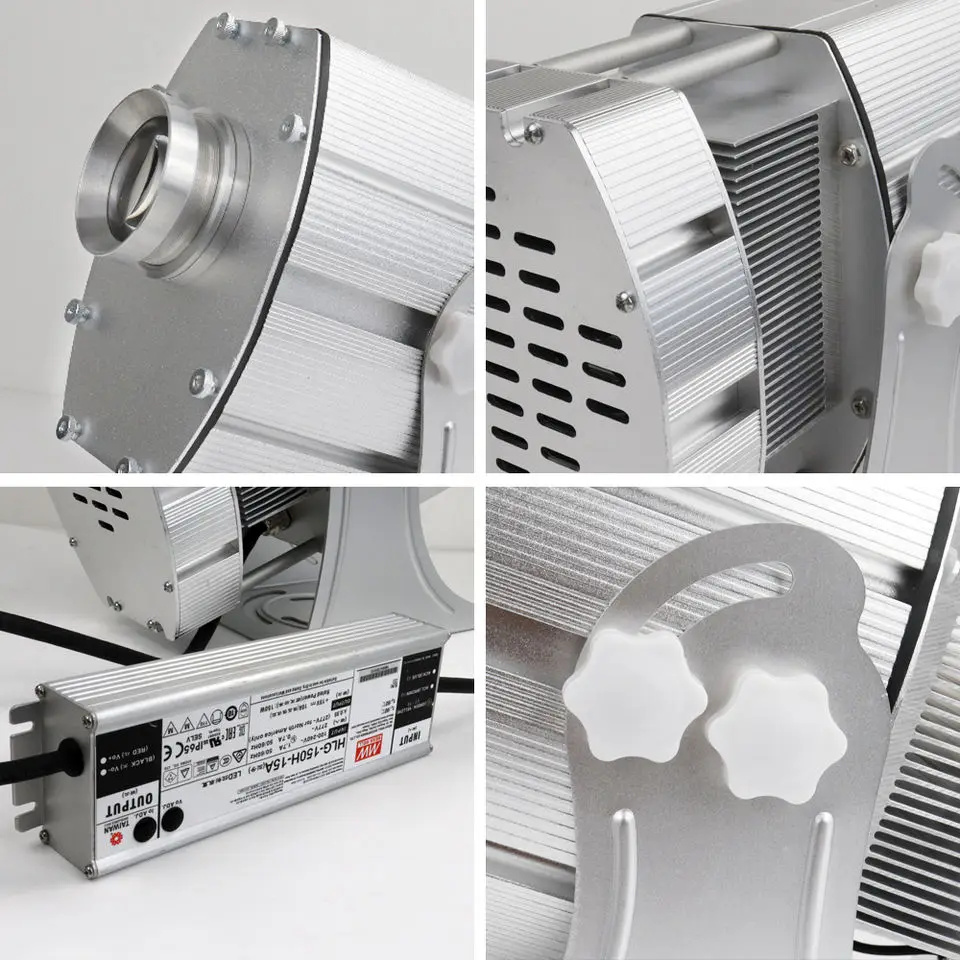 300w ip65 outdoor waterproof commercial street door laser logo light rotating gobo projector wedding led advertising light