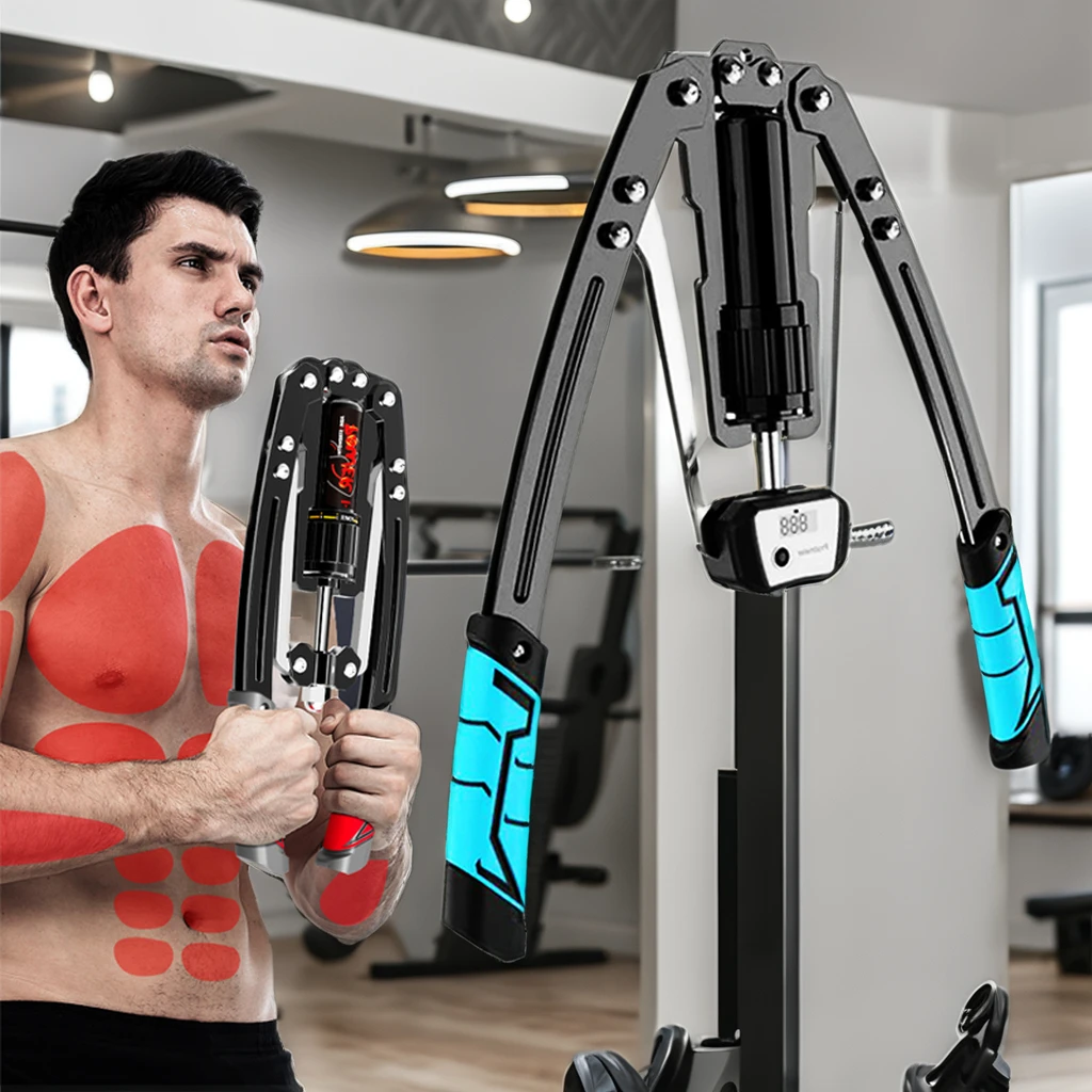 Unisex Hydraulic Power Home Chest Expander Shoulder Muscle Training Fitness Equipment Arm Exercise Strengthener