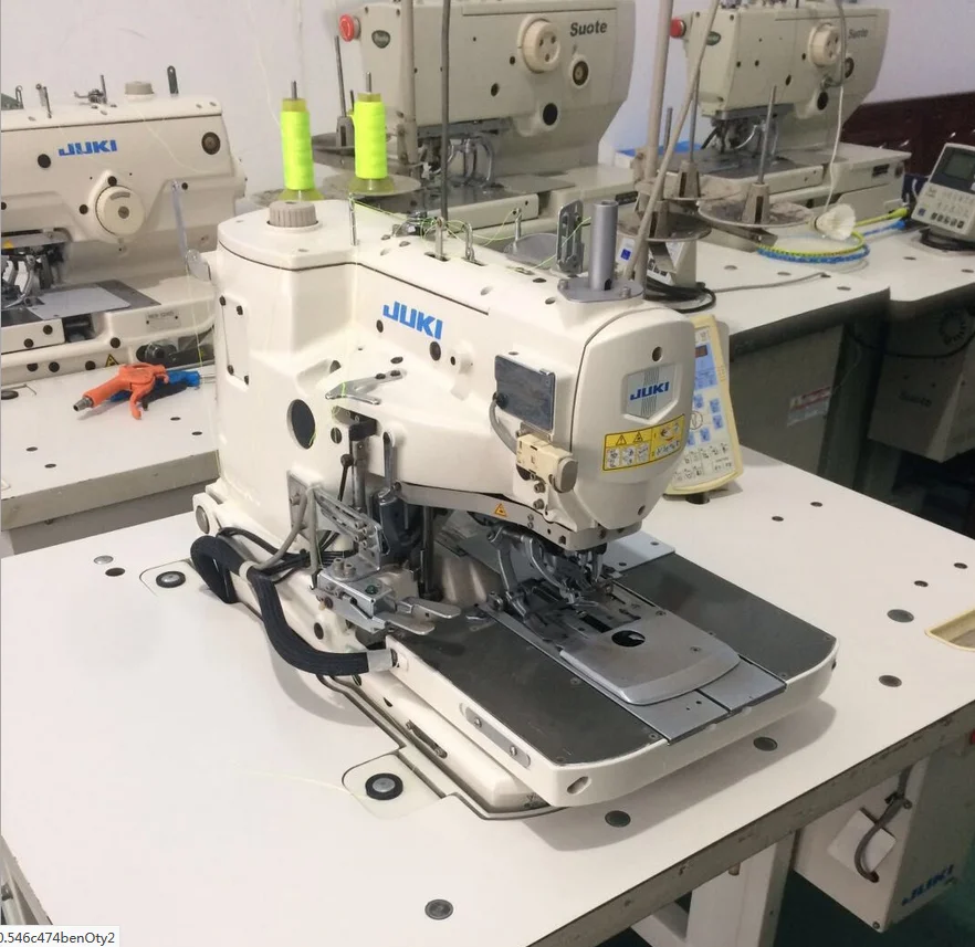 jukis 3200 used Electronic Eyelet Button Hole computer button holing Making Industrial Sewing Machine With Upper Trimmer Price