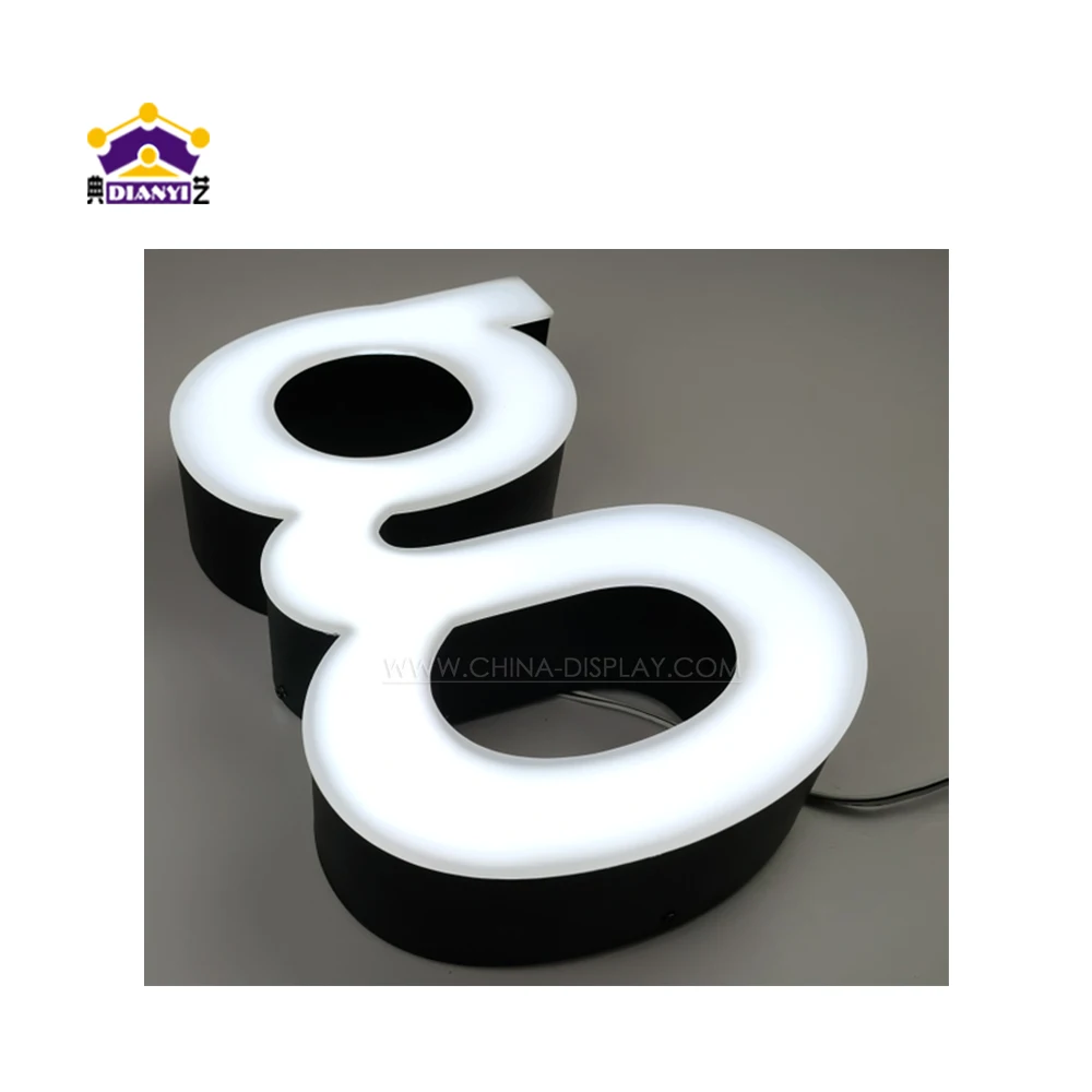Custom Halo Lit Store Home Address Signs How To Make Backlit Sign Board Wholesale Price 3D Logo Design Letter