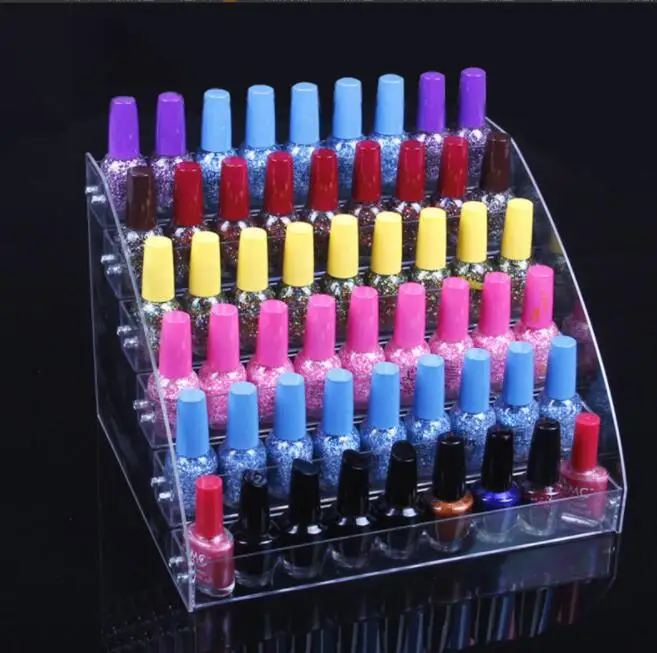 Nail Polish Organizer Acrylic Display Rack Essential Oil Storage Display Stand on The Table Makeup Organizer Stands