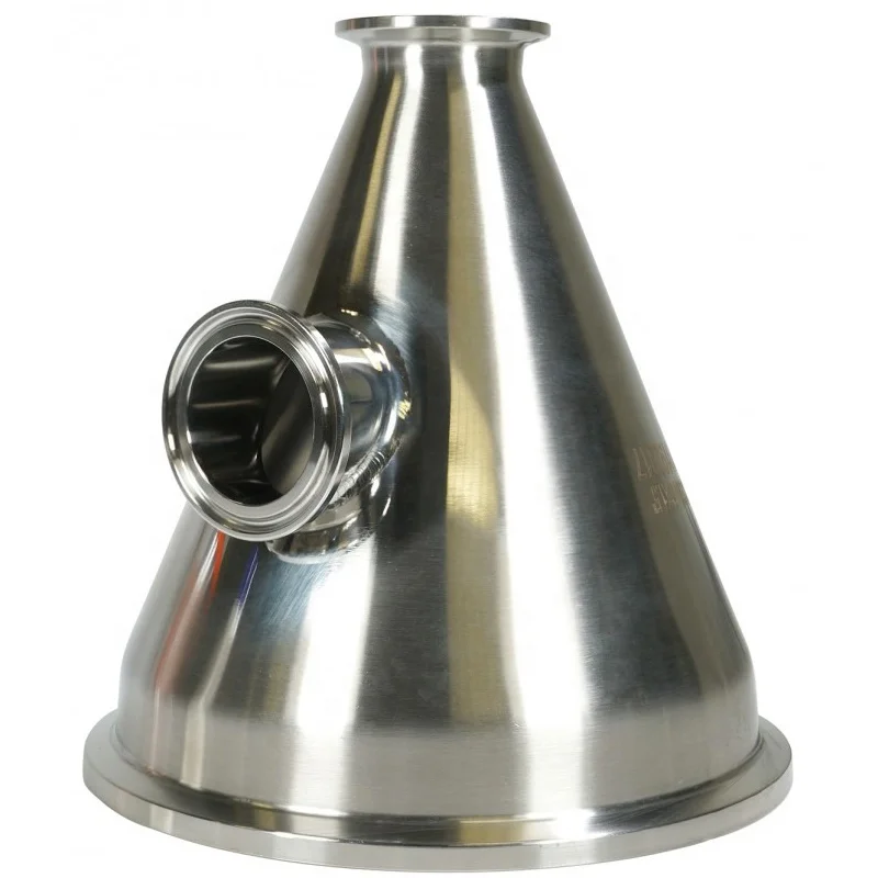 Hot sale 2021 Sanitary Stainless Steel Conical Triclamp Hopper Funnel With Ferrule End