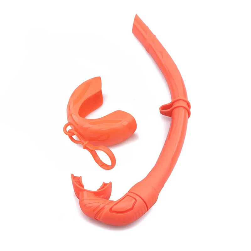 Foldable Liquid Silicone Snorkel With Shell Freediving Snorkel Free Diving Equipment Wet J Snorkel
