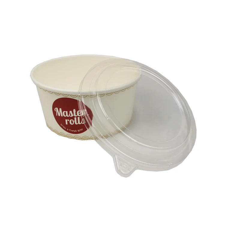 Factory low price personalized white takeaway hot food paper salad