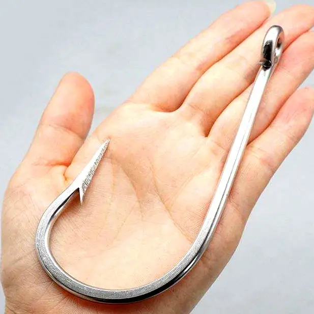 Factory Stainless Steel Ring Saltwater Catfish Sea Live Bait Big Game Southern And Tuna Fish Hooks