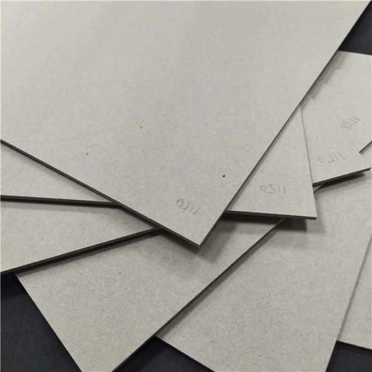 Supply Manufacturer of paper mills in china 1.5mm 2.0mm gray cardboard