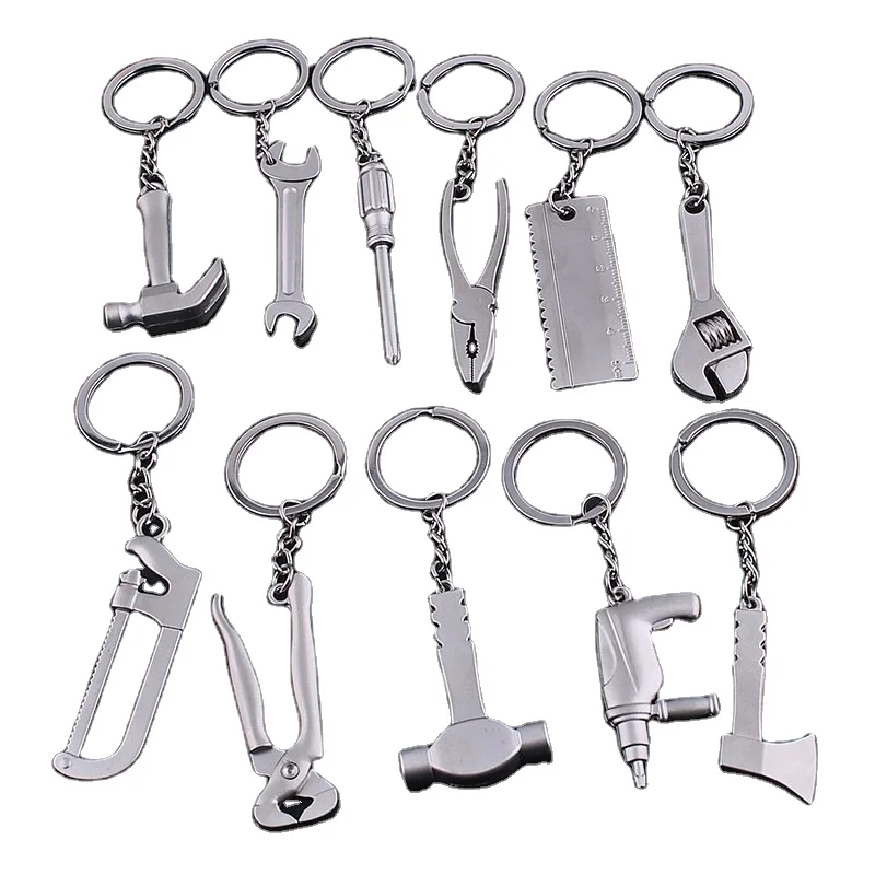 Zinc Alloy Custom logo Wedding Gift Pendant Iron Tower Ship Anchor Skeleton House Bottle Opener Key Chain