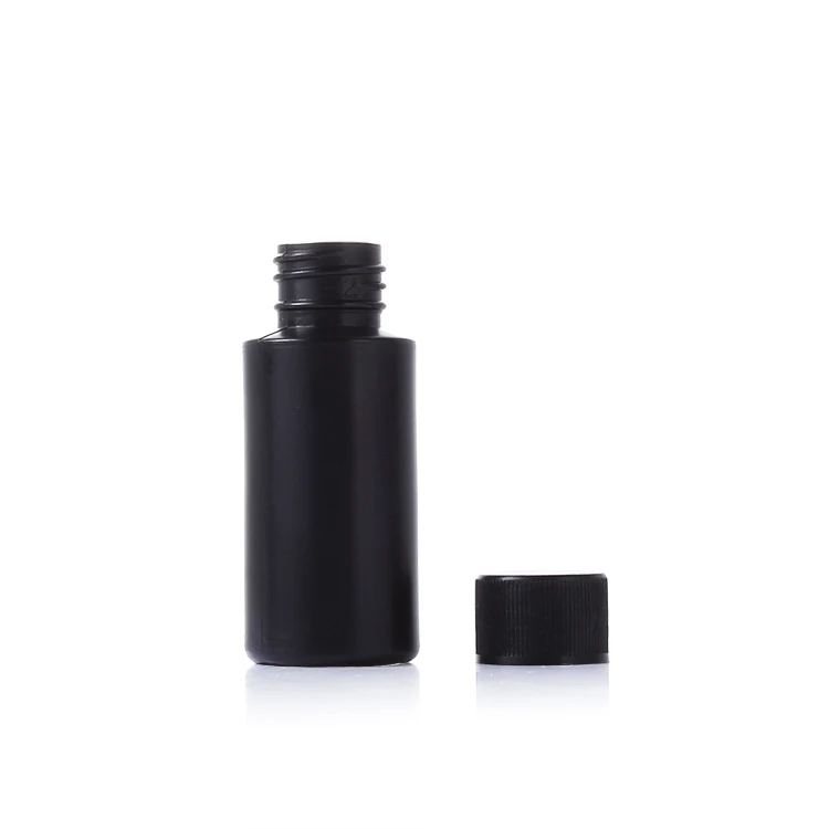 30ml 1oz Empty Black Plastic Squeeze Dispensing Bottles Glue Bottle Light-proof Sealed Plastic Bottle With Caps For DIY Crafts