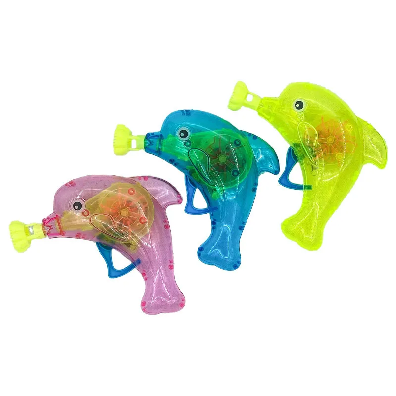 Фабрика YongRong детский открытый космический световой пистолет игрушка дельфин животные модели пистолет-пузырь