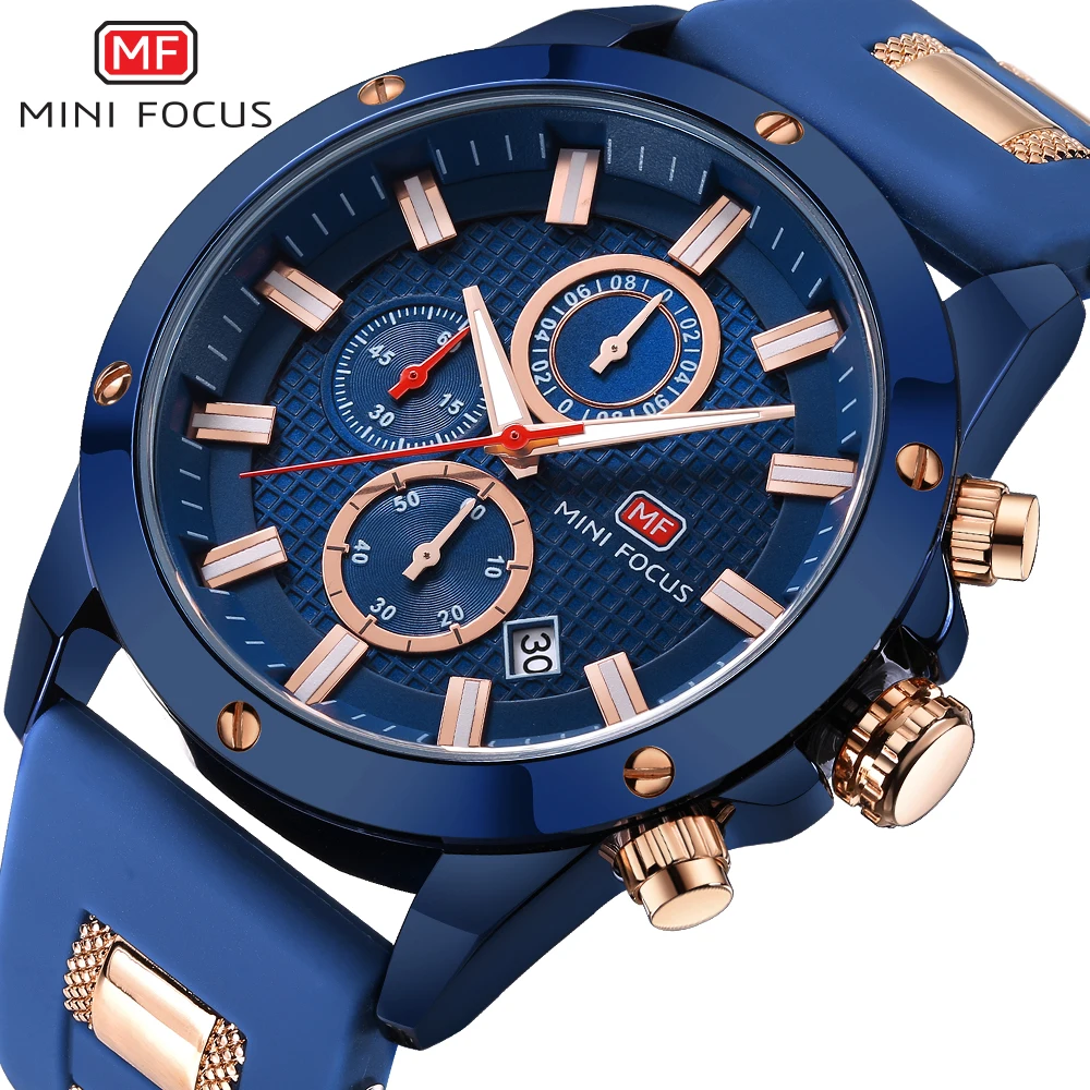 MINI FOCUS Quartz Own Logo Watch Top Sales water proof digital analog watches men watch
